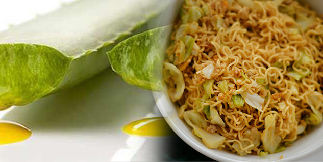 aloe vera and noodles in hindi 