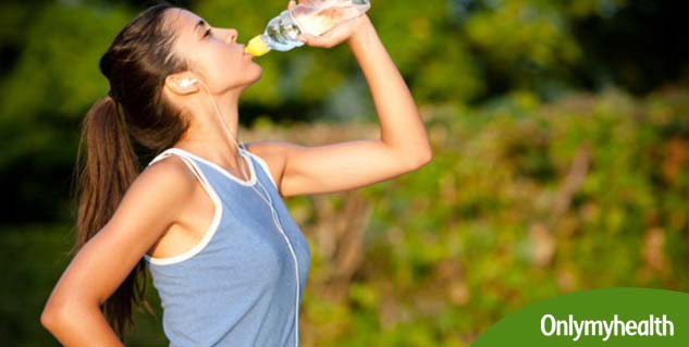 drink lots of water to stay hydrated