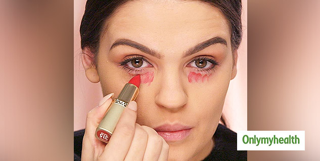 Red Lipstick As a concealer 