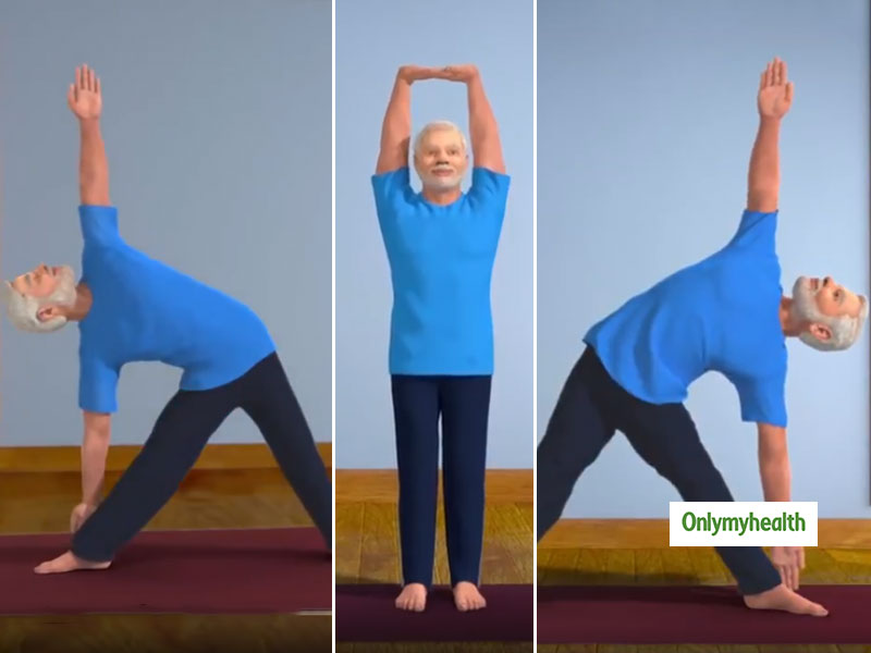 International Yoga Day : पीएम मोदी ने बताया ताड़ासन और त्रिकोणासन योग करने के तरीके और फायदे, देखें वीडियो 
