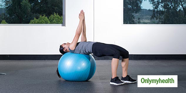 Gym ball Russian twist