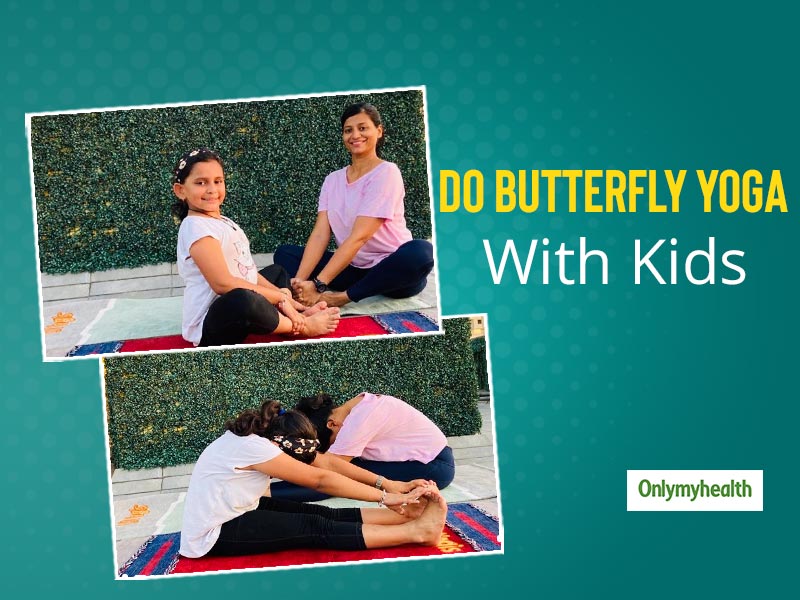 Simple Yoga Poses Reflecting The Different Stages Of A Growing Butterfly