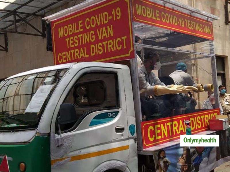 First Mobile COVID-19 Testing Van In Central Delhi