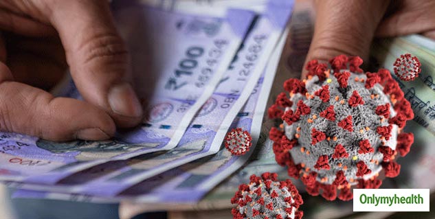 Corona virus spread through money