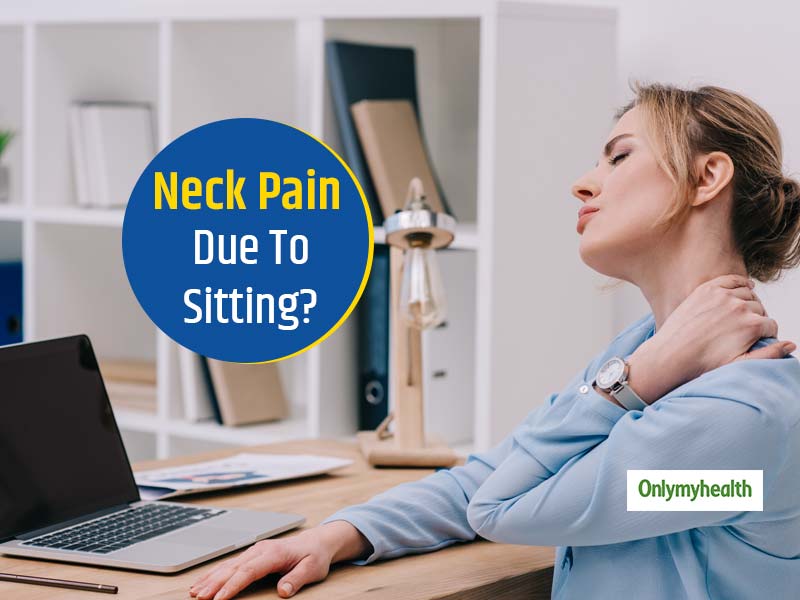 Neck pain from working at online desk