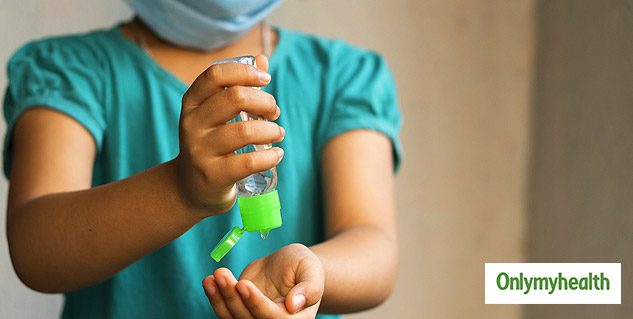 using hand sanitizers