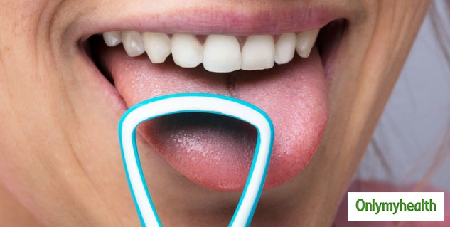 cleaning tongue