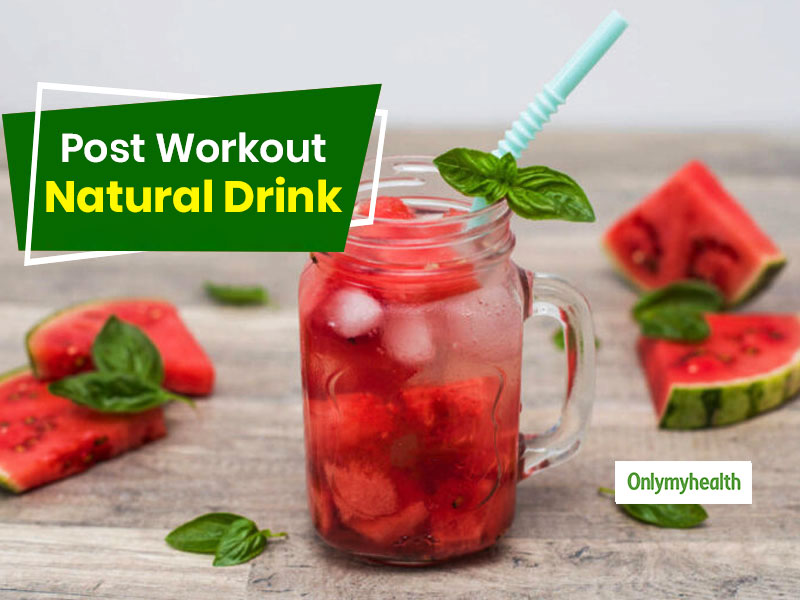 Post-Workout Drink For Hydration: Watermelon And Basil Drink For Extra Energy