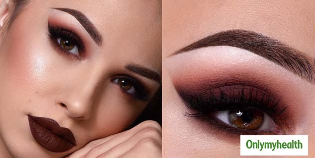 Brown matte eye shadow