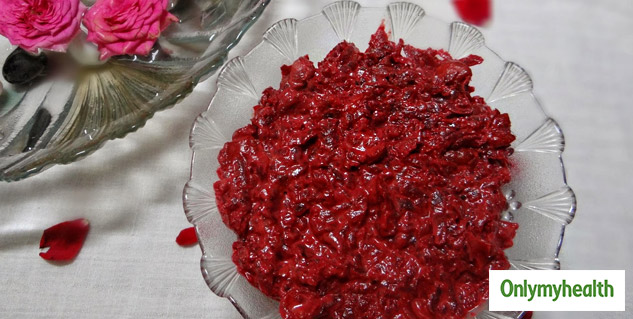 Rose Halwa or Gulkand Halwa