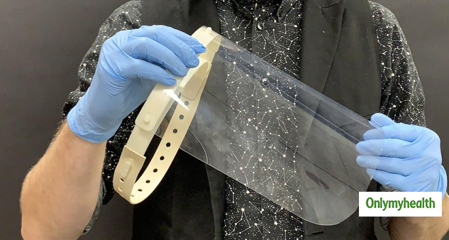 cleaning face shield
