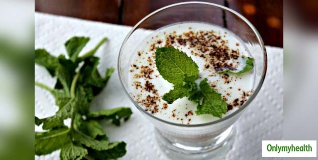 Mint Lassi - Smell the Mint Leaves