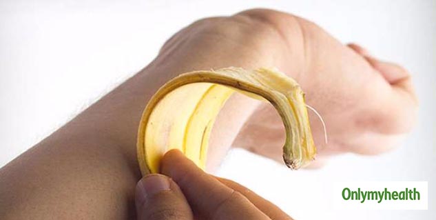 Banana peel for mosquito bites