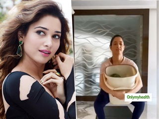 Creative Workouts: तमन्ना भाटिया बाल्टी के साथ कर रही हैं ये अनोखा एक्सरसाइज, वेट-लॉस के लिए भी है फायदेमंद