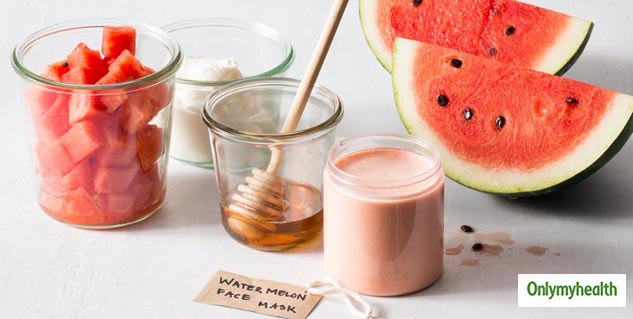 Watermelon and yogurt facemask 