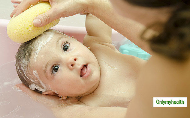 baby skin cleansing