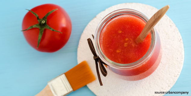 facepack with tomato