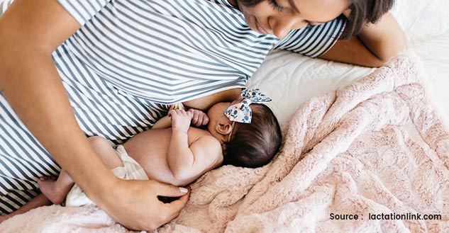 Side Lying Hold Breastfeeding