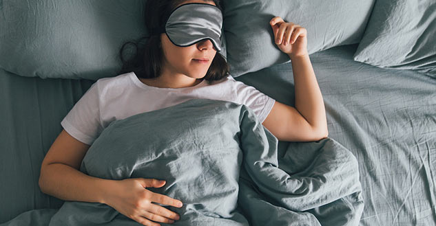 sleeping late at night