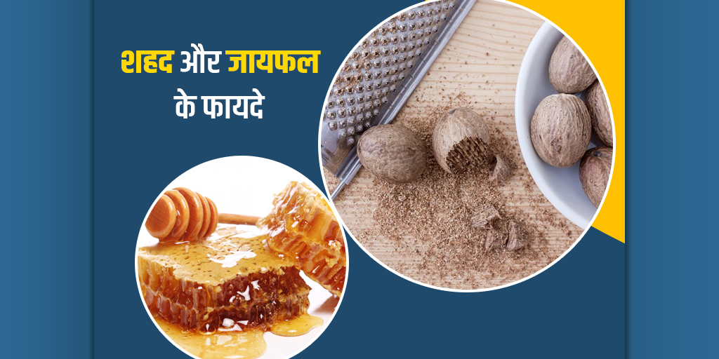 Nutmeg Honey Combination Benefits in Hindi। जायफल और शहद के फायदे और