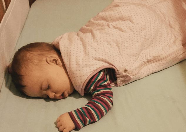 baby in winter 