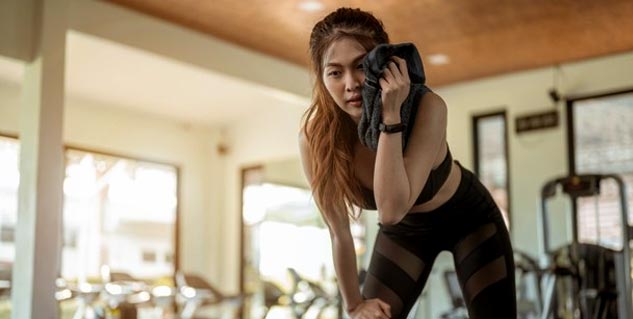 Sweating isn't an indication of weight loss