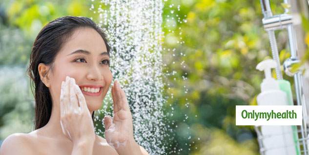 face wash under shower is not good for skin