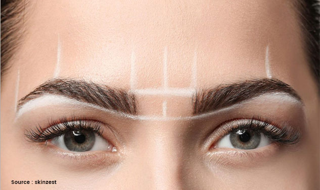 draw arch for eye brows