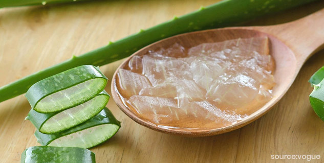 use of aloevera gel