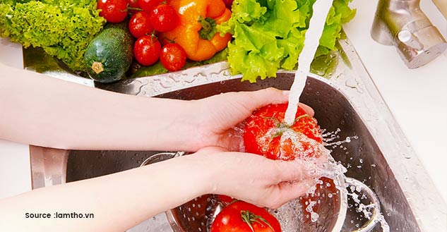 Wash Fruits and Vegetables