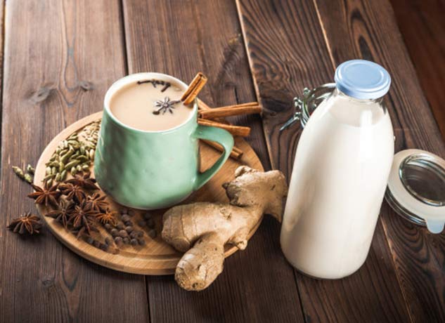 cinnamon milk in summers