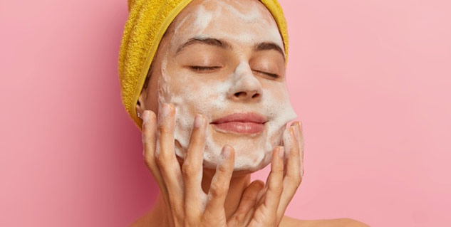 method of using face wash