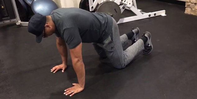 kneeling push up