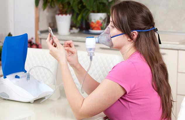 using nebulizer