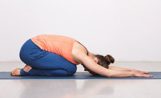 Child’s Pose With Extended Arms