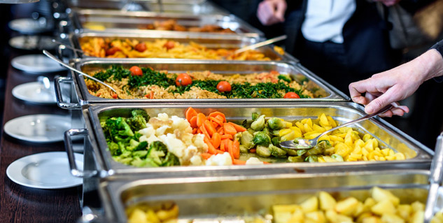 buffet food healthy