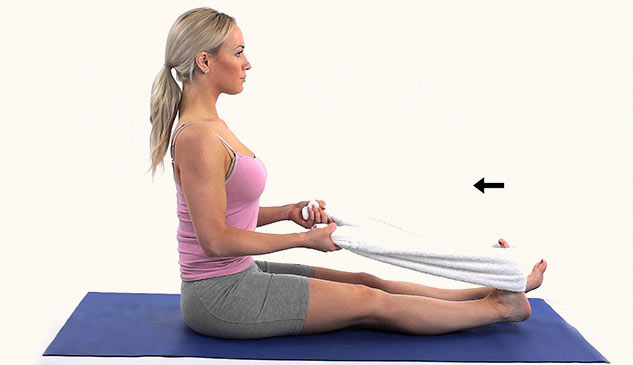 Towel Calf Stretch