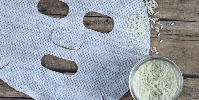 sheet mask of rice
