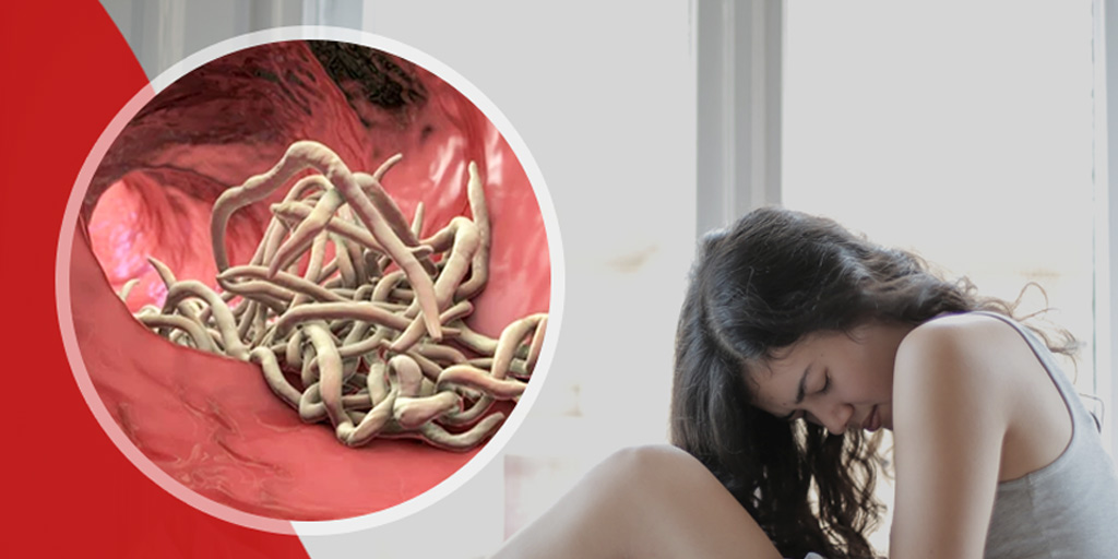 types of stomach worms in humans