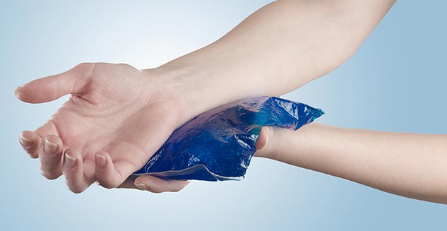 use ice for hand pain 