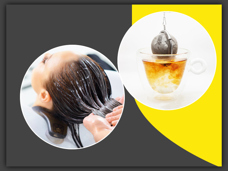 बालों का झड़ना-टूटना कम करने के लिए चाय पत्ती का पानी | Is Tea Rinse Good  For Hair Breakage in Hindi