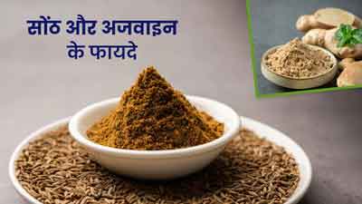 सोंठ और अजवाइन के फायदे, जानें सेवन का तरीका