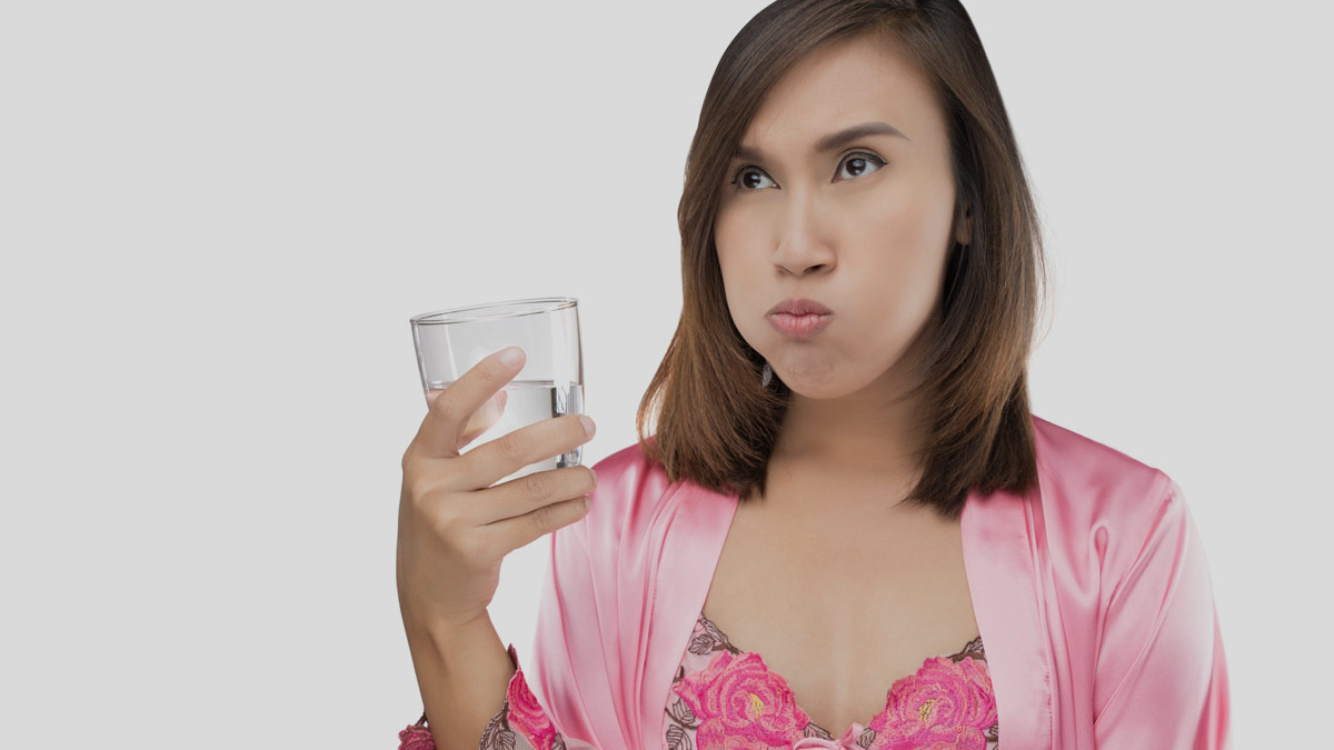 gargle to remove mucus