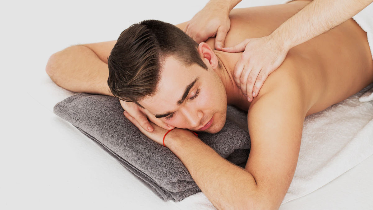 body massage with sesame oil