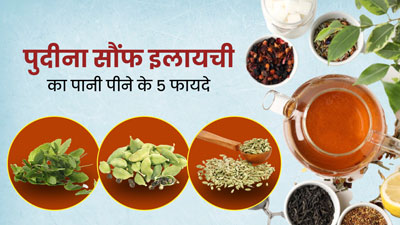 पुदीना, सौंफ और इलायची का पानी पीने से सेहत को मिलेंगे 5 जबरदस्त फायदे