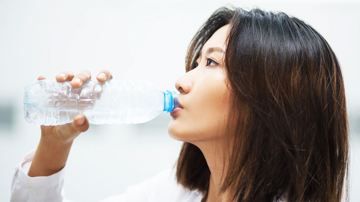 drinking water