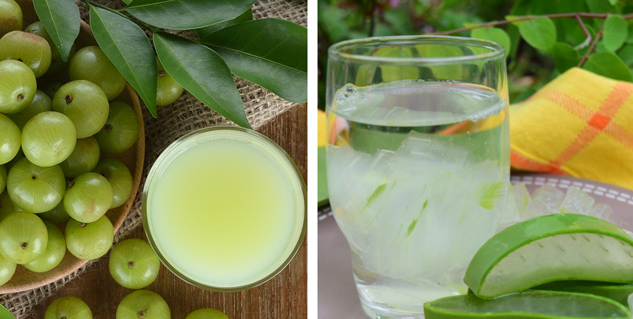 aloe vera and amla juice