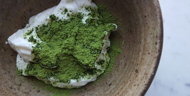 green tea mask