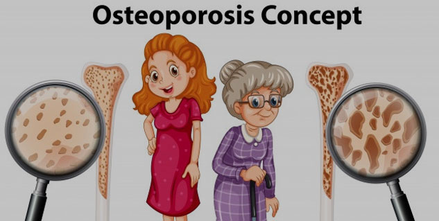 Causes of osteoporosis in old age
