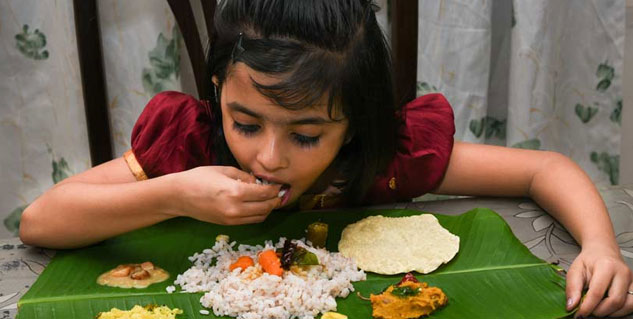 eating food with hands